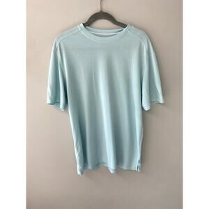 Tommy Bahama Mens Sz M Pastel Blue Kauai Keys Crew Neck Shirt